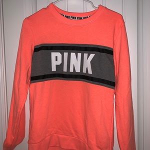 Pink crew neck sweatshirt XS